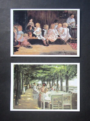 2 hermosas tarjetas artísticas Max Liebermann 1997 listas para enmarcar - otros pasatiempos Foto 1 de 3