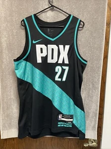 Nike Jusuf Nurkic Portland Trail Blazers Authentic City Edition PDX Jersey 48 L - Picture 1 of 6