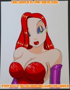 Jessica Rabbit Pin-Up Color Illustration Art Print 8.5x11 by Keyeske - XP16 - Picture 1 of 8
