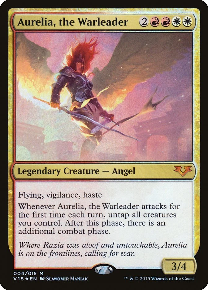 Magic the Gathering (mtg): V15: Aurelia, the Warleader - Mythic - Foil - Image 1 of 1