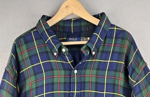 Polo Ralph Lauren Herren Hemd Größe 4XLT kariert Knopfleiste Preppy Karriere 90er grün - Bild 1 von 19