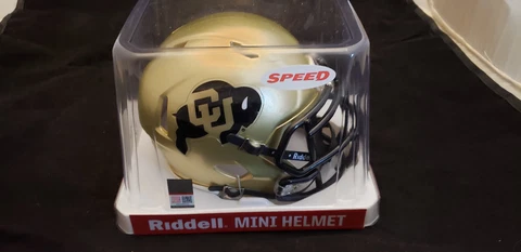 COLORADO BUFFALOES SPEED GOLD  REPLICA MINI HELMET NCAA RIDDELL Cover