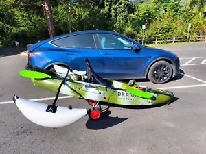 Kayak Stabilizer Inflatable Canoe Outrigger PVC Pontoon Fishing Float Tube Kit - Picture 1 of 2