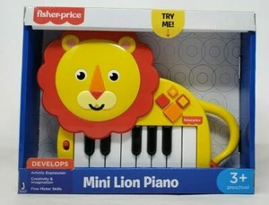Fisher Price Mini Lion Piano - Develops Creativity and Imagination - Ages 3+ NEW - Picture 1 of 6