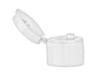 WHITE dispensing 20/410 WHITE smooth Flip Top Cap 20/410 - 100 caps - Image 1 of 2