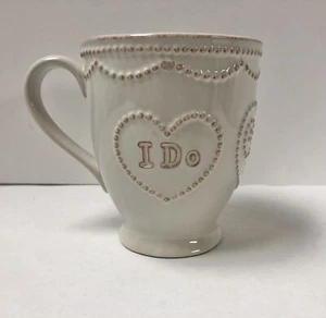 Lenox French Perle Mug White I Do Me Too Bride/Groom Mug - Picture 1 of 5