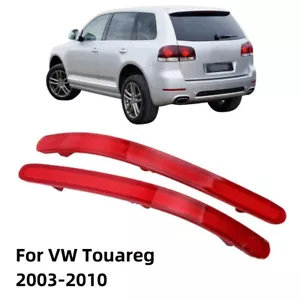 2x For VW Volkswagen Touareg 2002-2010 Rear Bumper Reflector Light Lamps Cover - Picture 1 of 9
