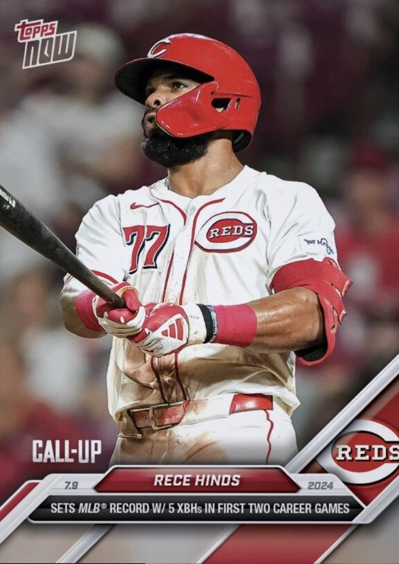2024 Topps NOW Call-Up 5 XBHs First 2 Games 7.9.24 RECE HINDS Digital - Image 1 of 1