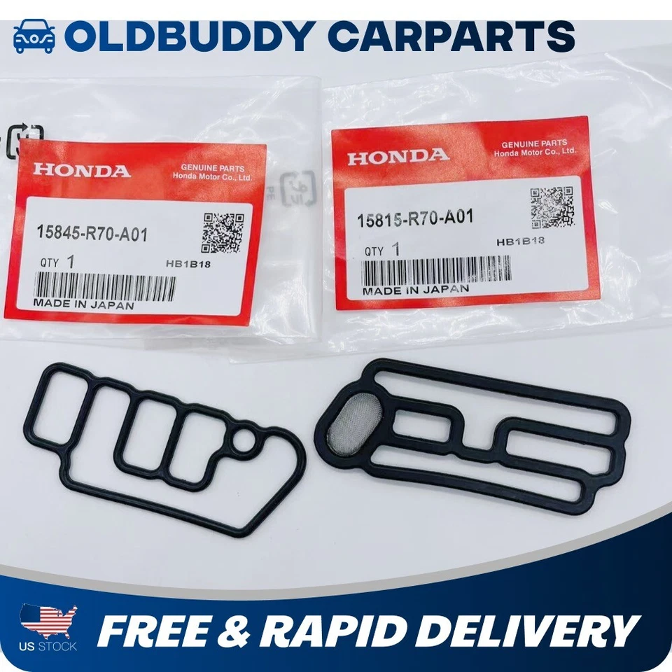 2 sets Cylinder Head Solenoid Gasket VTEC For Honda 15815R70A01 15845R70A01