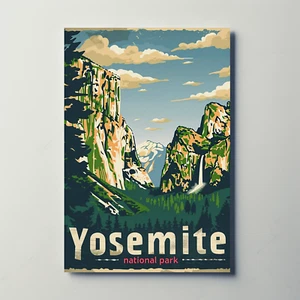 Vintage Poster Yosemite National Park - Picture 1 of 28