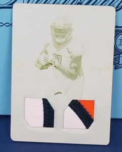 Placa de impresión de parche doble National Treasures Carlos Henderson True 1/1 2017  - Imagen 1 de 3