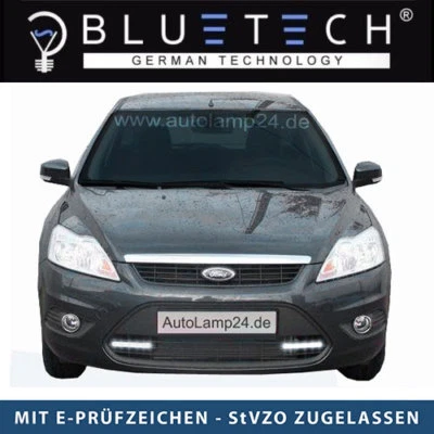 Ford FOCUS LED Tagfahrleuchten R87 Modul E-Prüfzeichen 24SMD Tagfahrlicht TFL  - Bild 1 von 4