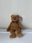 Rare Retired Ty Beanie Baby Curly The Bear With Numerous Errors