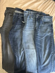 (Lot of 4) Lucky Brand 110 Slim 36x30 Denim Jeans black blue - Picture 1 of 9