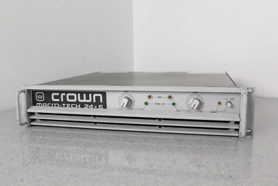 Crown Macro-Tech 24x6 Professional Power Amplifier XLR Input Card Included - Image 1 of 4