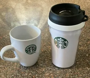 Starbucks Coffee Mermaid Logo Expresso Cup & Travel Mug - Picture 1 of 4