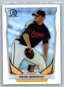2014 Bowman Chrome Draft Refractor  Brian Gonzalez CDP85