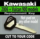  Kawasaki Vulcan 900 ONLY Motorcycle Replacement Key Cut to Code G8501-G8750
