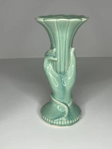 Vintage Lady Hand Vase Planter USA Vanity Powder Room MCM French Country 10" - Picture 1 of 9
