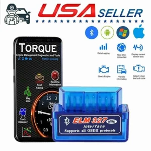 ELM327 Torque_Pro Bluetooth OBD2 OBDII Adapter Car Bluetooth Scanner Code Reader - Picture 1 of 9