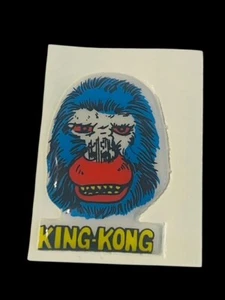 King Kong Ape Man Monster Puffy Sticker Decal Vtg Halloween Horror Alien Taiwan - Picture 1 of 3