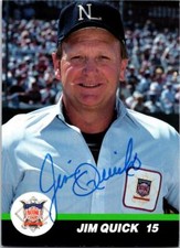 Jim Quick signed baseball card American League Umpire 1989 T&M Sports Cards #15