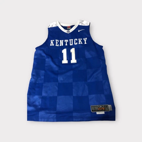 Blue Nike Elite UK Kentucky Wildcats Basketball Jersey Men's Size L Large Cover