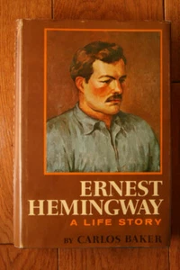 ERNEST HEMINGWAY A Life Story by Carlos Baker 1969 HC/DJ Vintage Biography - Picture 1 of 2