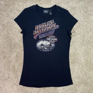 Harley Davidson Shirt Damen L Flügelärmel Oberteil Worlds Finest USA Biker Motorcycles - Bild 1 von 16