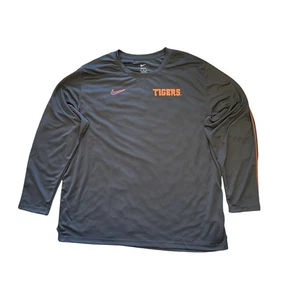Nike Dri-Fit Clemson Tigers Shirt Men's Gray Long Sleeve Performance Size 3XL - Picture 1 of 7