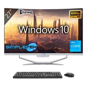 Aio Tout en Un i3 2.9GHz 27 " Courbe 4GB 120GB WIN10 Ordinateur Personnel Fixe - Photo 1/7