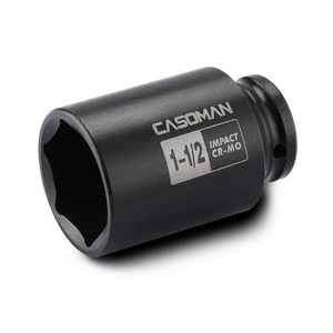 6-Point 1/2-Inch Drive Deep Impact Socket- 1-1/2" SAE CR-MO 1/2-inch Drive 6 ... - Bild 1 von 6