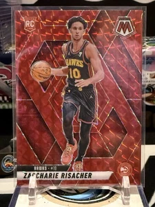 2024-25 Mosaic Zaccharie Risacher RC Red Rookie #213 Hawks GL - Picture 1 of 2