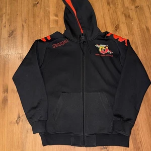 Kappa Abarth Racing Squadra Corse Fiat Waterproof Jacket Size Large Black - Picture 1 of 6