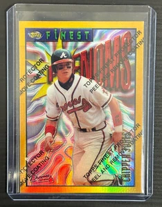Chipper Jones 1996 Topps mejor refractor de oro de béisbol #141 *raro* Braves Hof - Imagen 1 de 2