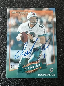 2015 Donruss Recollection Dan Marino 2000 Donruss #77 Buyback Auto Card #1/2 - Picture 1 of 4