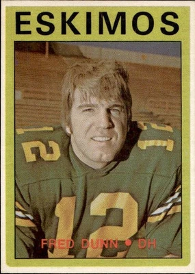 1972 O-Pee-Chee CFL Football SET BREAK #102 Fred Dunn NMMT - Image 1 of 2