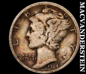 1924 Mercury Dime - Scarce Better Date No Reserve #D3580 - Picture 1 of 2