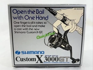 Vintage Shimano Custom X-3000GT Angelrolle Graphite Titanium - Bild 1 von 8