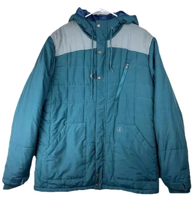 Volcom Outdoor Costa Mesa Stone Rise Jacket  Sz L Zip Snow Board Ski Puffer - Image 1 of 4