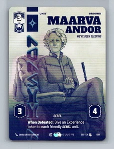 Maarva Andor (Prestige) 1068 Secrets of Power - Star Wars Unlimited NM Ships Now - Picture 1 of 2