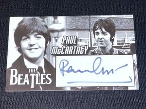 Carta Paul McCartney firmata 3x5 taglio personalizzato JSA LOA Beatles icona musicale - Foto 1 di 3