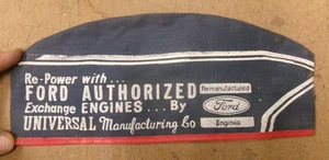1960'S 1970'S VINTAGE FORD ADVERTISING HAT SERVICE UNIVERSAL MANUFACTURING CO. - Picture 1 of 6