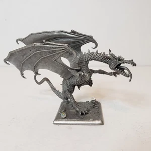 Rawcliffe Pewter Dragon 4" Figur 1993 RF 3012 Tom Meier 1990 Vintage  - Bild 1 von 13