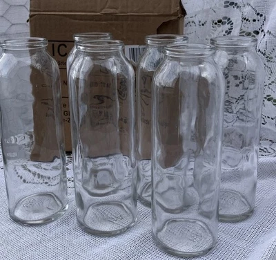 6 Stück kleine Glas Vasen Blumen Tisch Vase Väschen Set Deko Glas Flashe Neu OVP - Bild 1 von 4