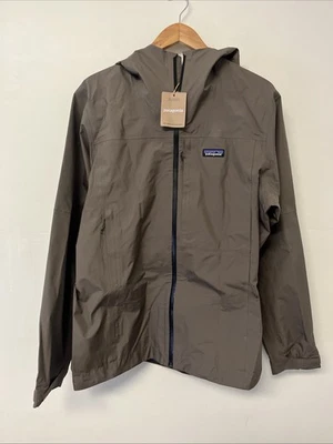 Patagonia Boulder Fork 3-Layer Rain Jacket In Marlow Brown Men's Large FA25 NEW - Image 1 of 4