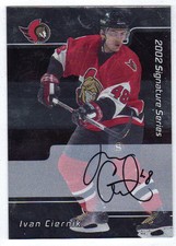 2001-02 BAP Be A Player Ivan Ciernik Signature Series Auto #241 Mint