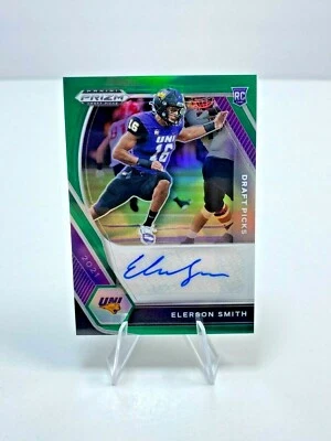 2021 Prizm Draft Picks AUTO Elerson Smith Rookie GREEN PRIZM SP #DPA-ELS RC - Image 1 of 2