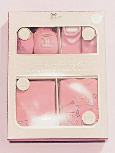Juego de regalo Cribmates Baby Girls 4 piezas rosa tetera y taza de té talla 0-6M - Imagen 1 de 1