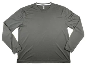 Reel Legends Men’s Active Wear Long Sleeve Shirt Size XXL  Black Waffle Knit - Picture 1 of 5